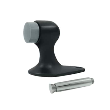 Patioplus 2.12 in. Floor Door Bumper- Black - Solid PA3240220